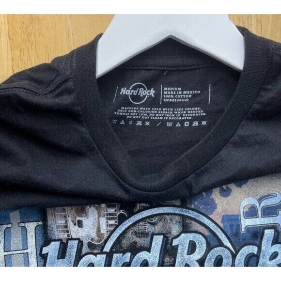 HARD ROCK CAFE Washington DC Collage Graphic Short Sleeve Black Unisex Shirt NEW - Picture 3 of 6